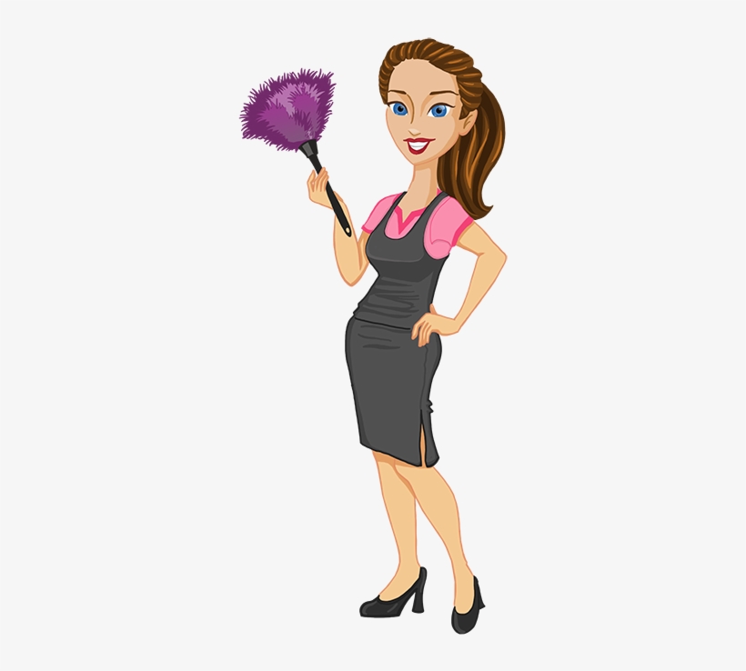Vector Free Download Residential House Housekeeper - Girls Cleaning Png, transparent png #555994