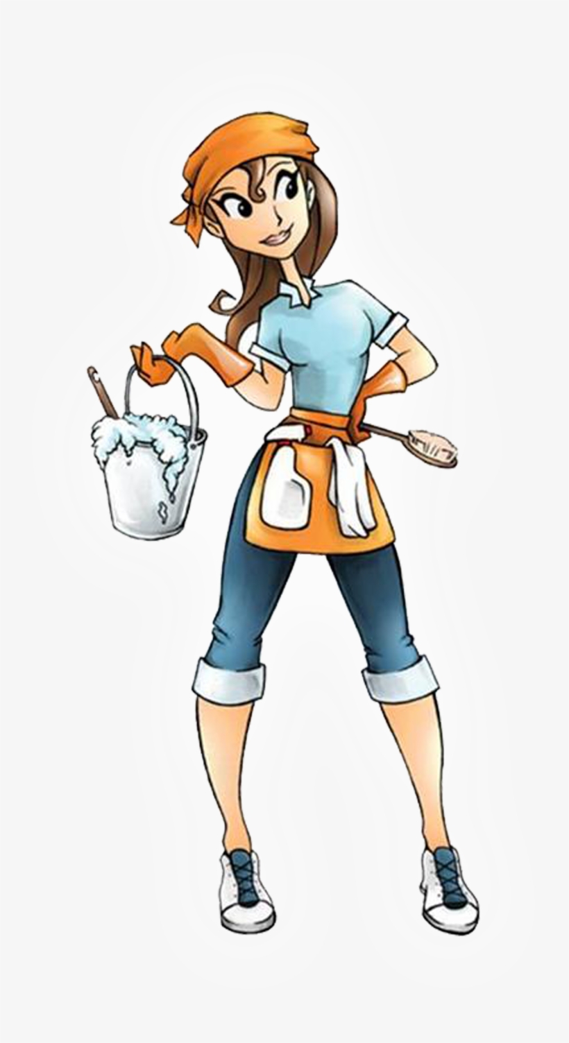 Cleaning Lady Clip Art - Cleaning Lady Clipart, transparent png #556035