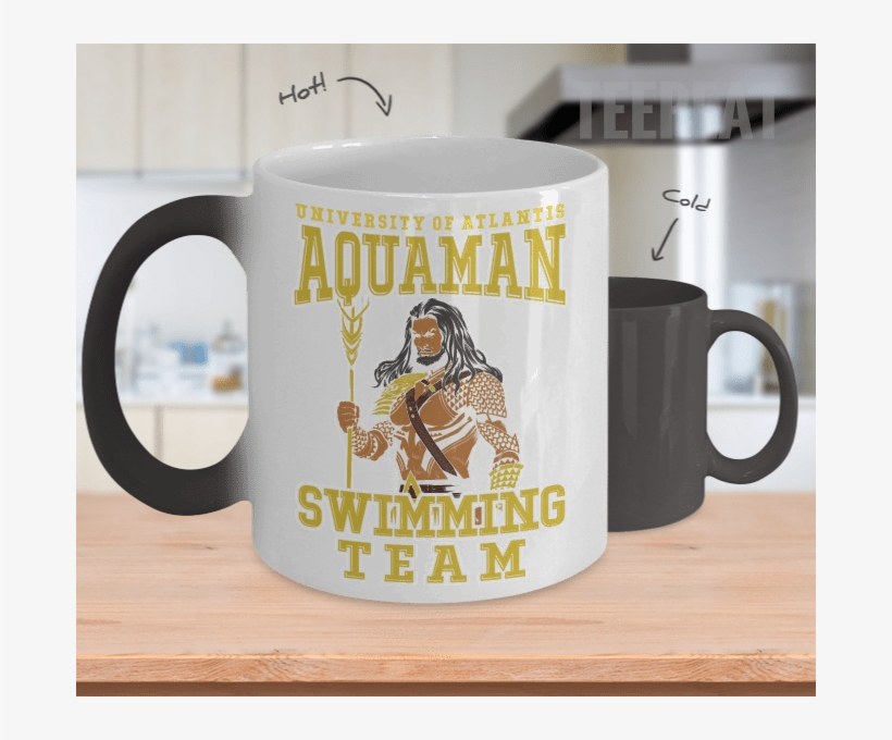 Gearbubble Coffee Mug Color Changing Mug / White Aquaman - Poop Coffee Mug - Time To Poop Mug - Ceramic Color, transparent png #556263
