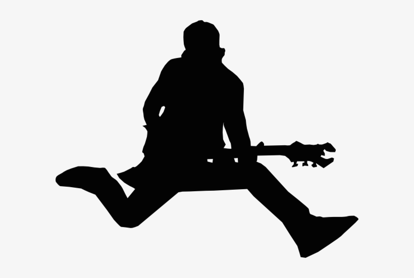 Guitar Player Clip Art - Silhouette Guitar Player Png, transparent png #556526