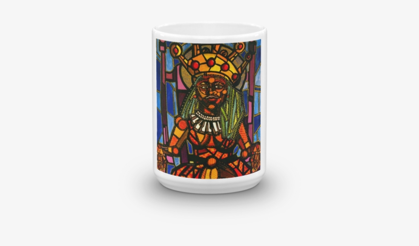 Queen Of Hearts Coffee Mug - Stained Glass, transparent png #557232