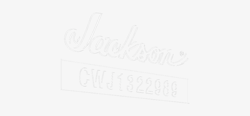 Jackson Guitar Serial Number Nhj - Calligraphy, transparent png #557494