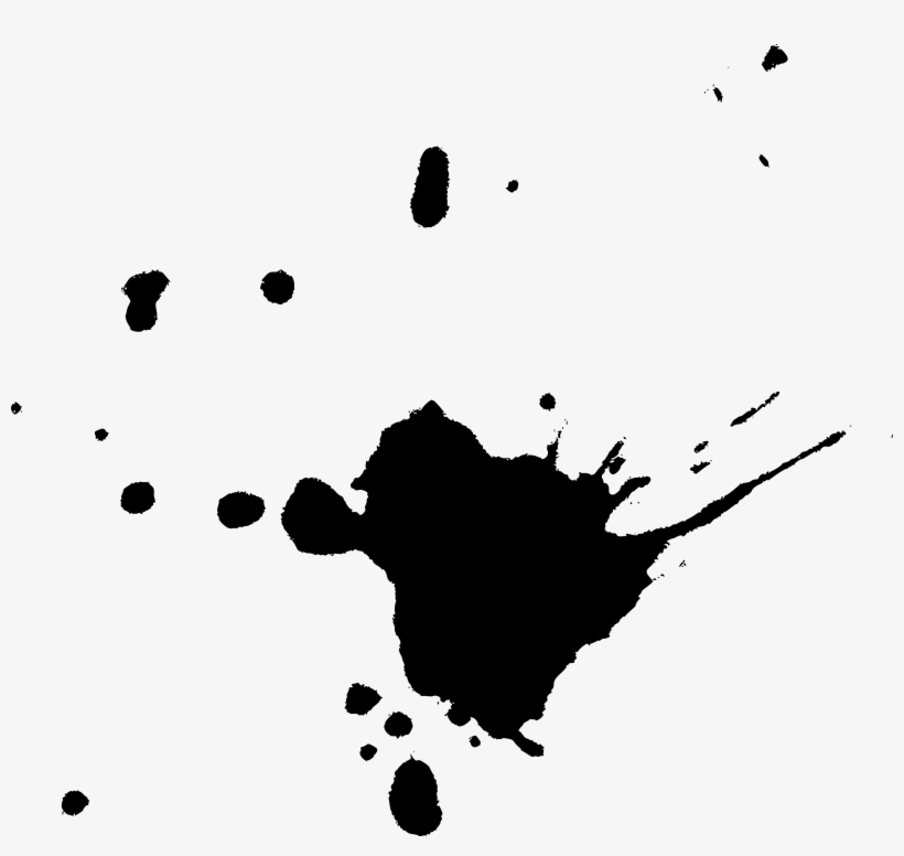 19 Black Paint Splatters Vol, transparent png #557607