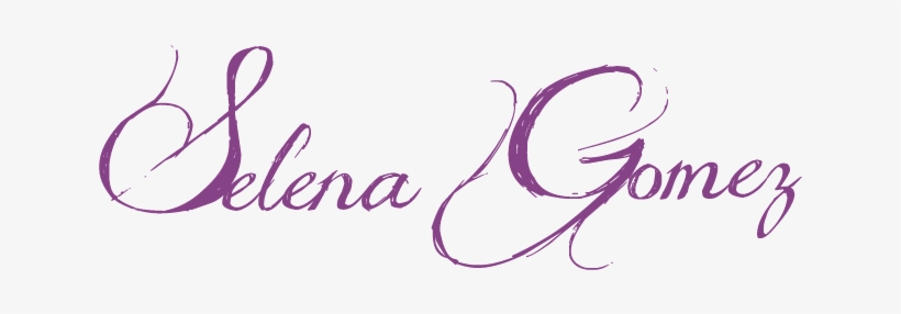 Selena Gomez Logo - Selena Gomez Name Design, transparent png #557843