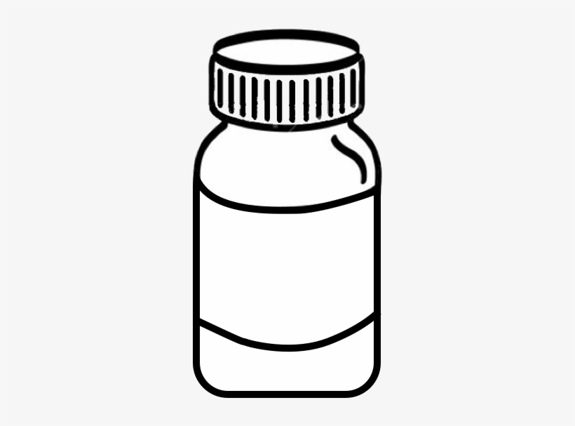 We Carry A Complete Line Of Vitamins, Herbal Supplements, - Vitamin Bottle Clipart Black And White, transparent png #557911