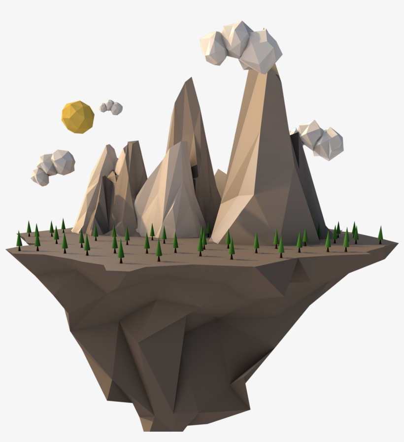 Https - //www - Youtube - - Floating Poly Island Transparent, transparent png #557932