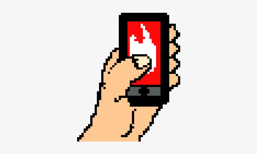 Tinder - Pixel Art, transparent png #558584