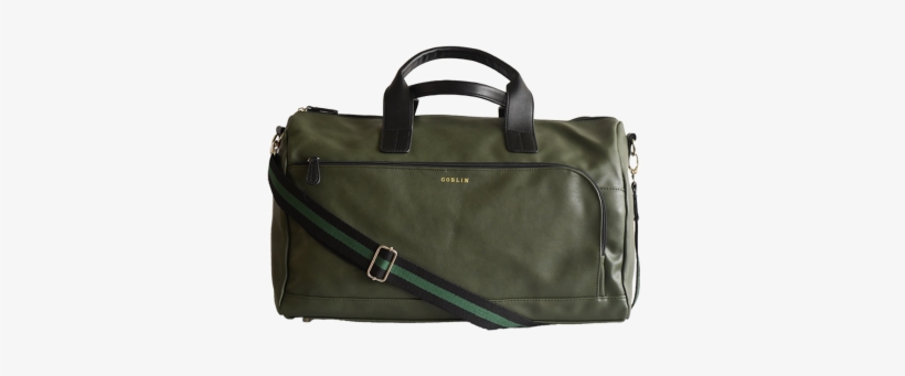 Plush Goblin Military Green Pu / Leather Duffle Bag - Duffel Bag, transparent png #558923