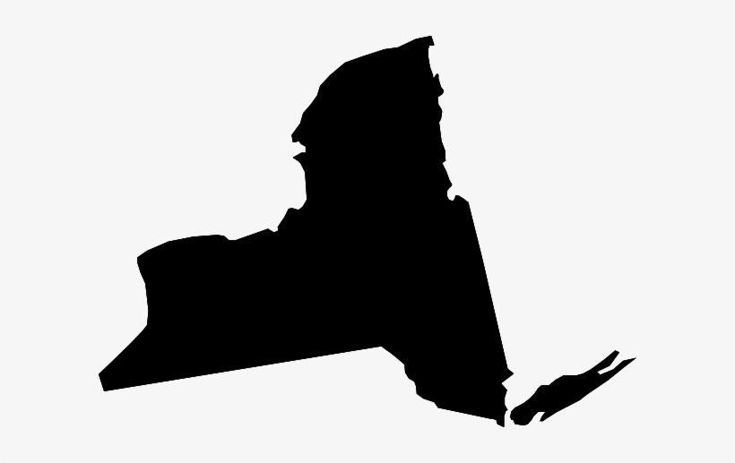 New York Black State Shape Clip Art At Clker Com Vector - New York Black State, transparent png #559198