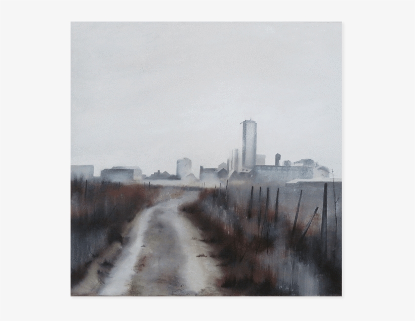 Two Faces Of Urbanism In Two Different Mediums - Oil Painting, transparent png #559200
