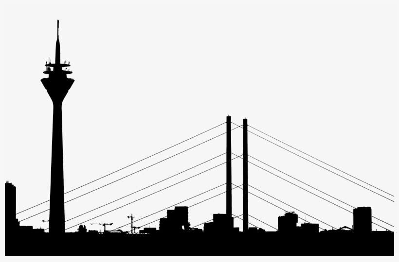City Silhouette Vector Clipart Image - Rhine, transparent png #559232