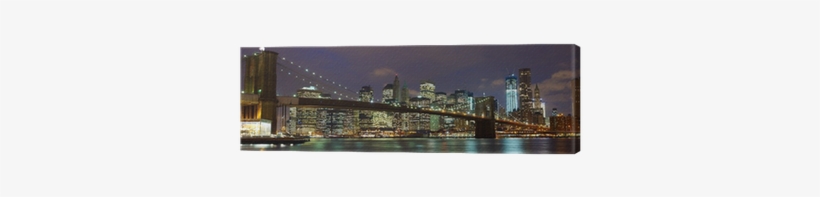 Go To Image - Designart Pt7888-401 5 Panel Brooklyn Bridge Panoramic, transparent png #559301