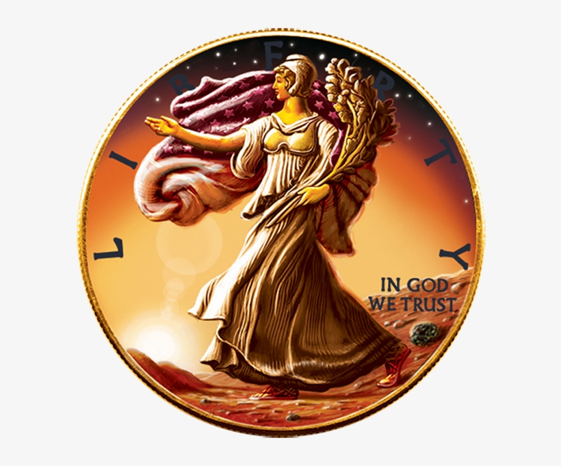 United States 2016 1$ Liberty Walking On Mars Artist - Walking Liberty Half Dollar, transparent png #5502163