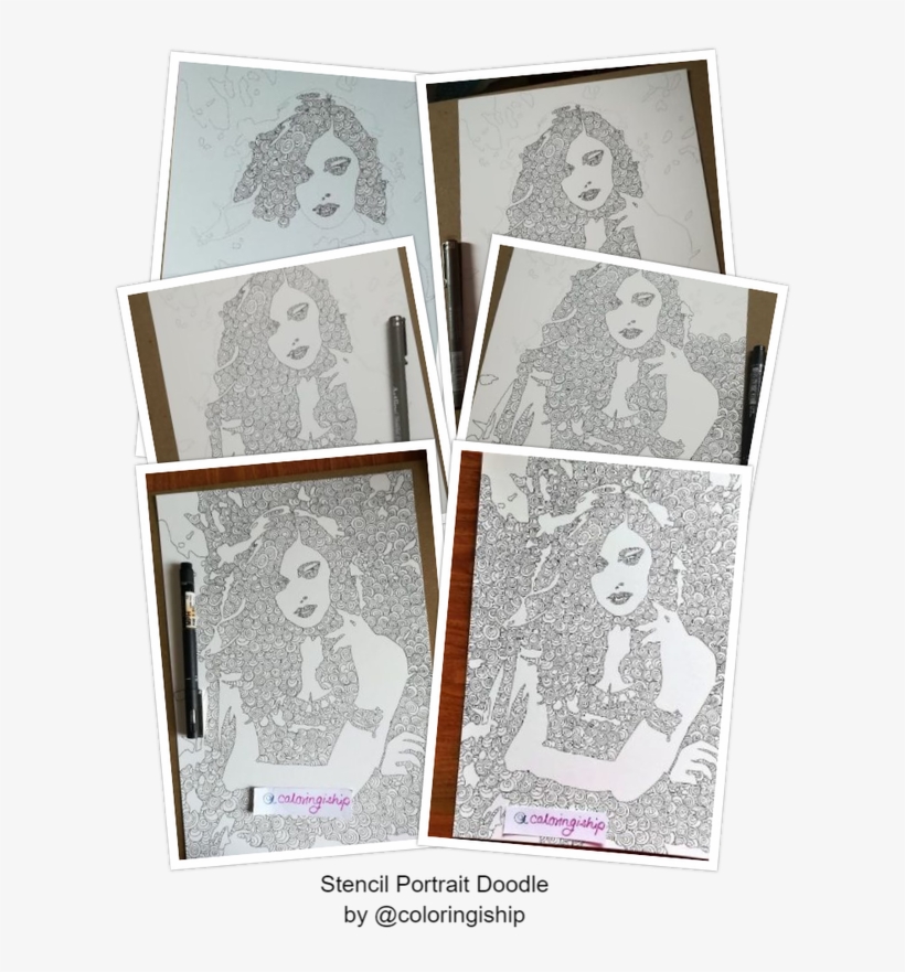 Portrait Doodle - Paper, transparent png #5503454