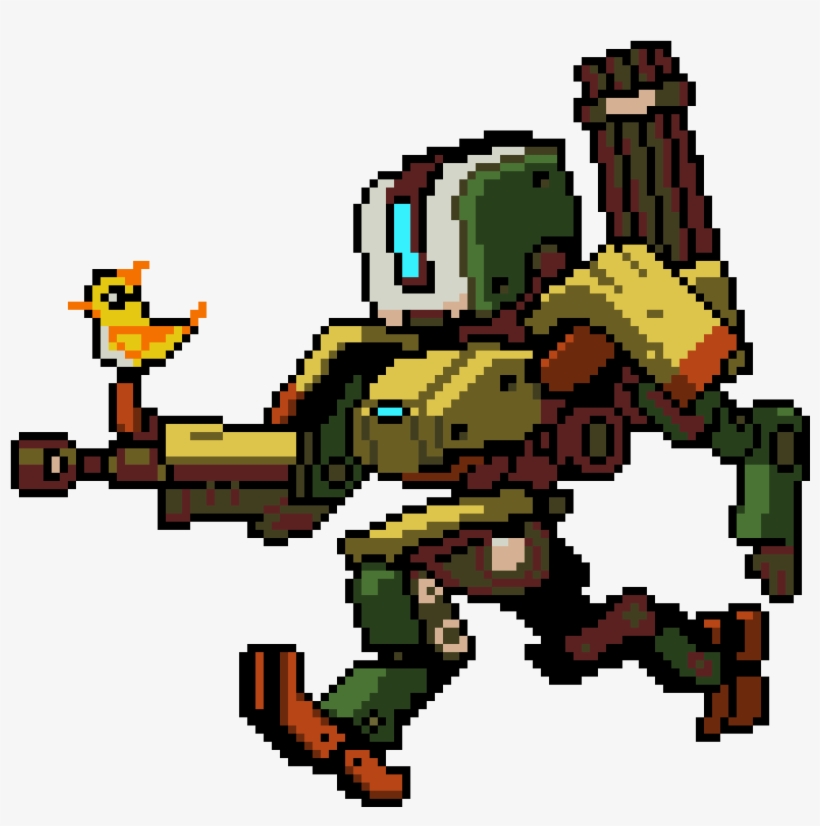 Bastion - Overwatch Bastion Pixel Spray, transparent png #5503791