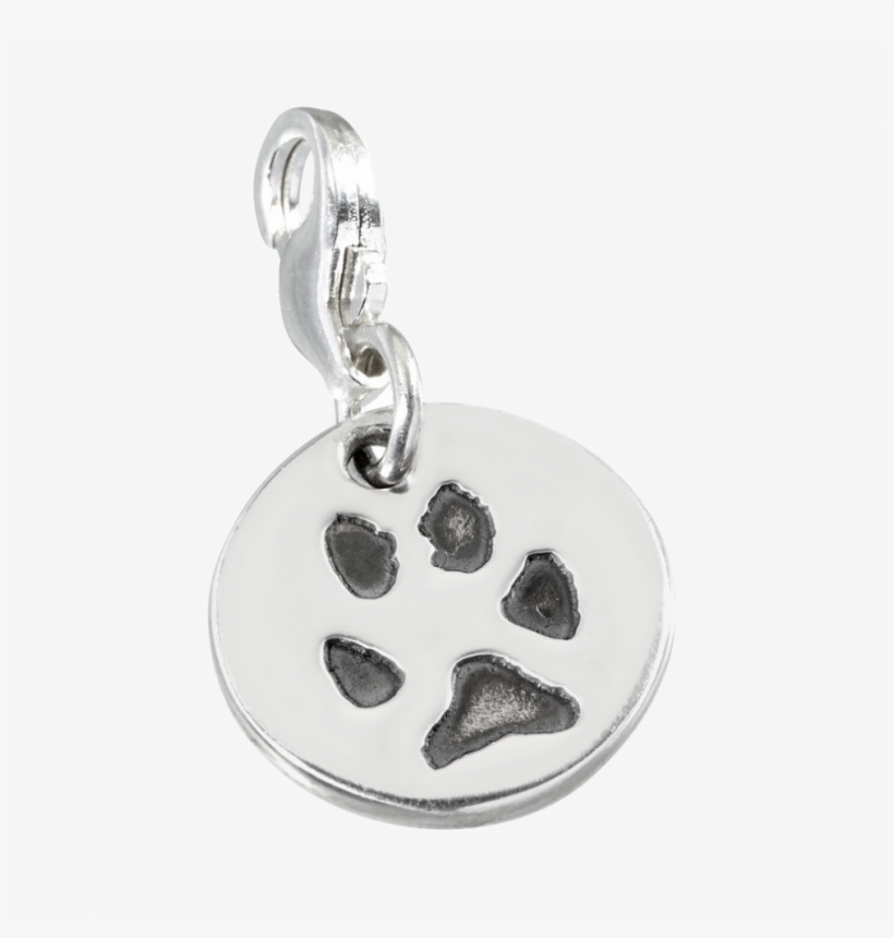 Picture Royalty Free Stock Round Paw Print Clip Charm - Round Paw Print, transparent png #5504069