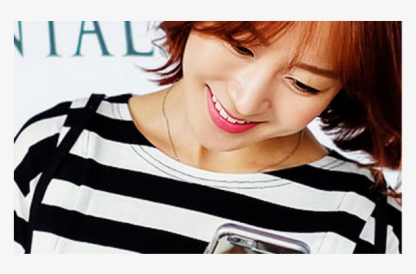 Fake 2pcs Horizontal Stripes Design Short Sleeve Maternity - Girl, transparent png #5505109