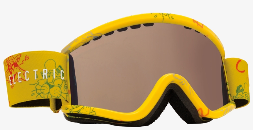 K Cartoon Yellow Goggles - Electric Egv.k Snowboard Ski Goggles 2016 Cartoon Yellow, transparent png #5505267