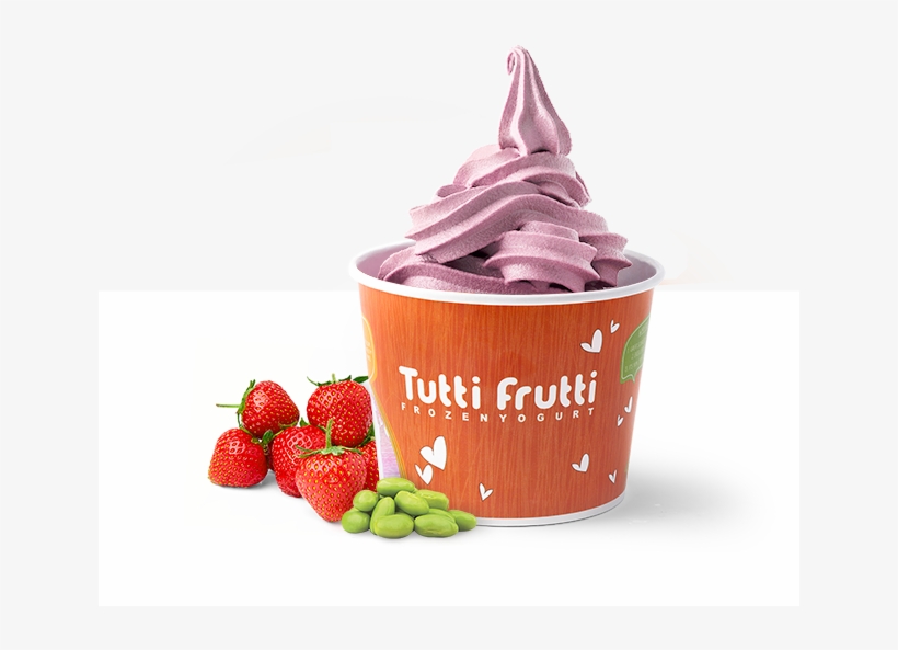 Soy Strawberry // Soya Aux Fraises - Tutti Frutti Yogurt Png, transparent png #5505763