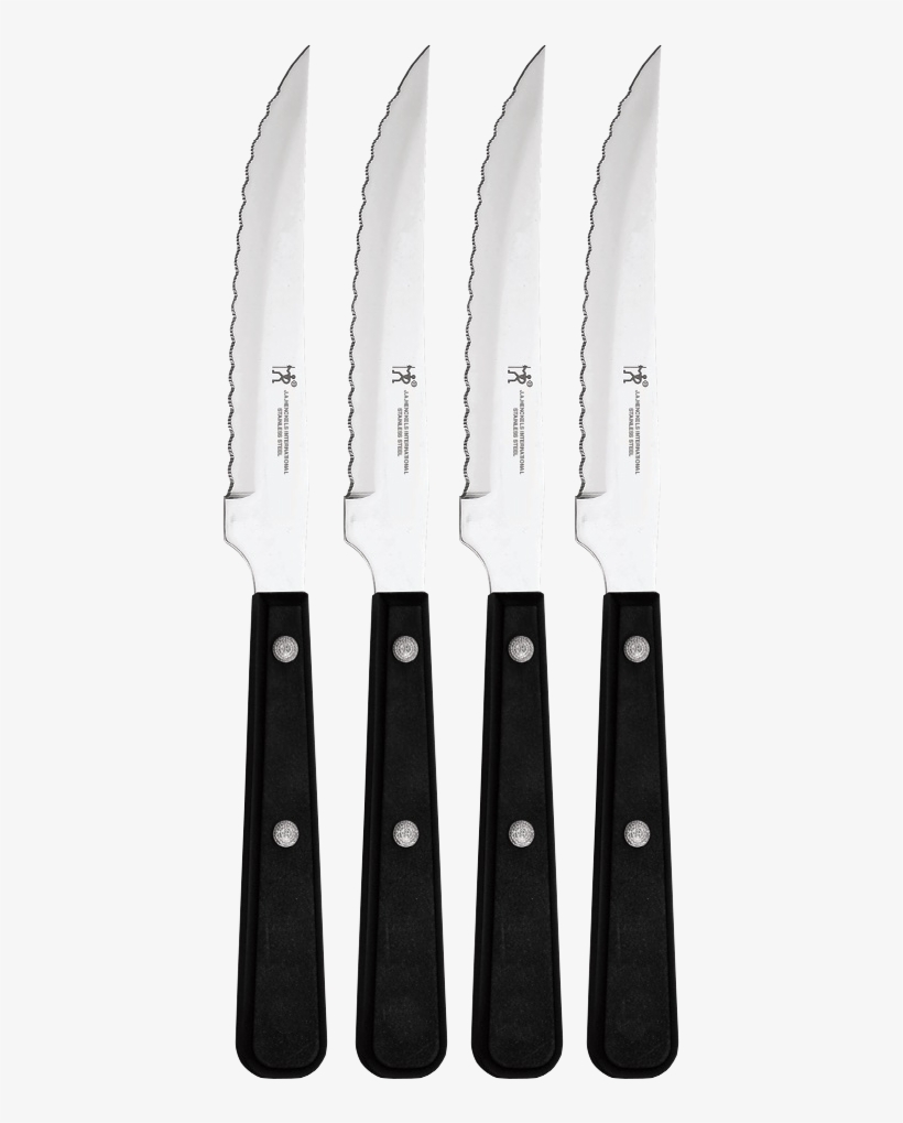 Elements Steak Knife Set, 4 Piece Set - J.a. Henckels International 8-pc Steak Knife Set (2,, transparent png #5506110