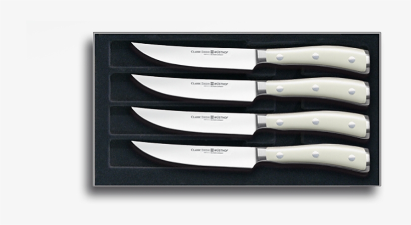 Share - Wüsthof Classic Ikon 4 Pc. Steak Knife Set, transparent png #5506361