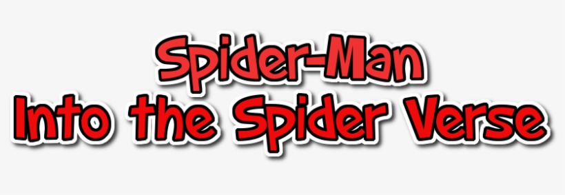 Spider Man Into The Spider Verse Logo Big - Into Spider Verse Logo Png, transparent png #5506366