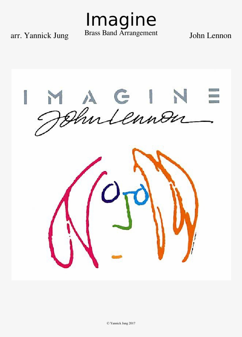 Print - John Lennon Imagine Cd Single, transparent png #5506441