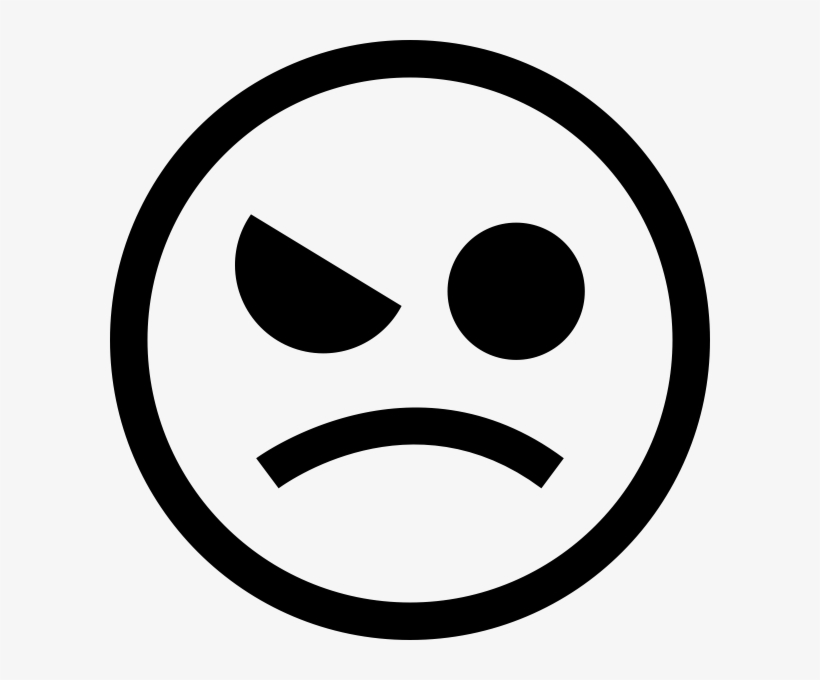 Angry Rubber Stamp - Black Heart In Circle, transparent png #5507476