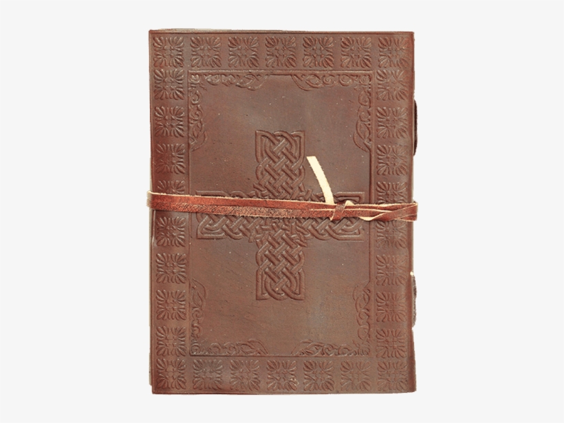 Celtic Cross Leather Journal With String - Wallet, transparent png #5507754