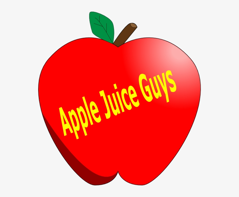 Apple Juice Guys Clip Art At Clker - Kreslené Ovoce, transparent png #5507915
