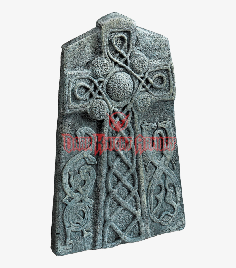 Celtic Cross Tombstone Prop - Cross Tombstone, transparent png #5508054