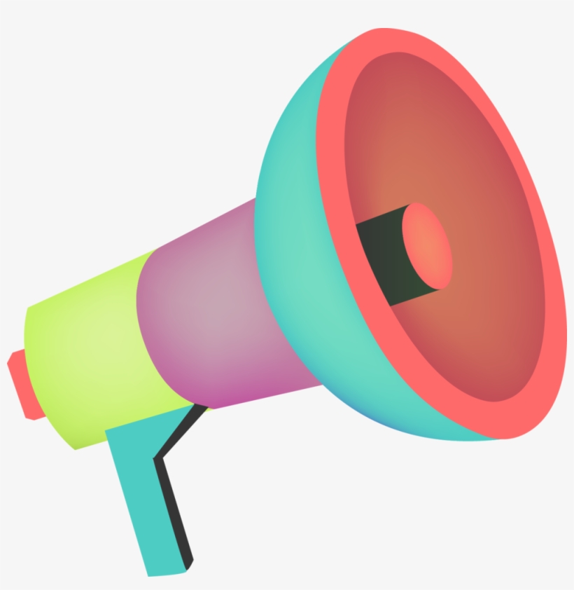 Cheer Megaphone Png - Colorful Megaphone Png, transparent png #5508388