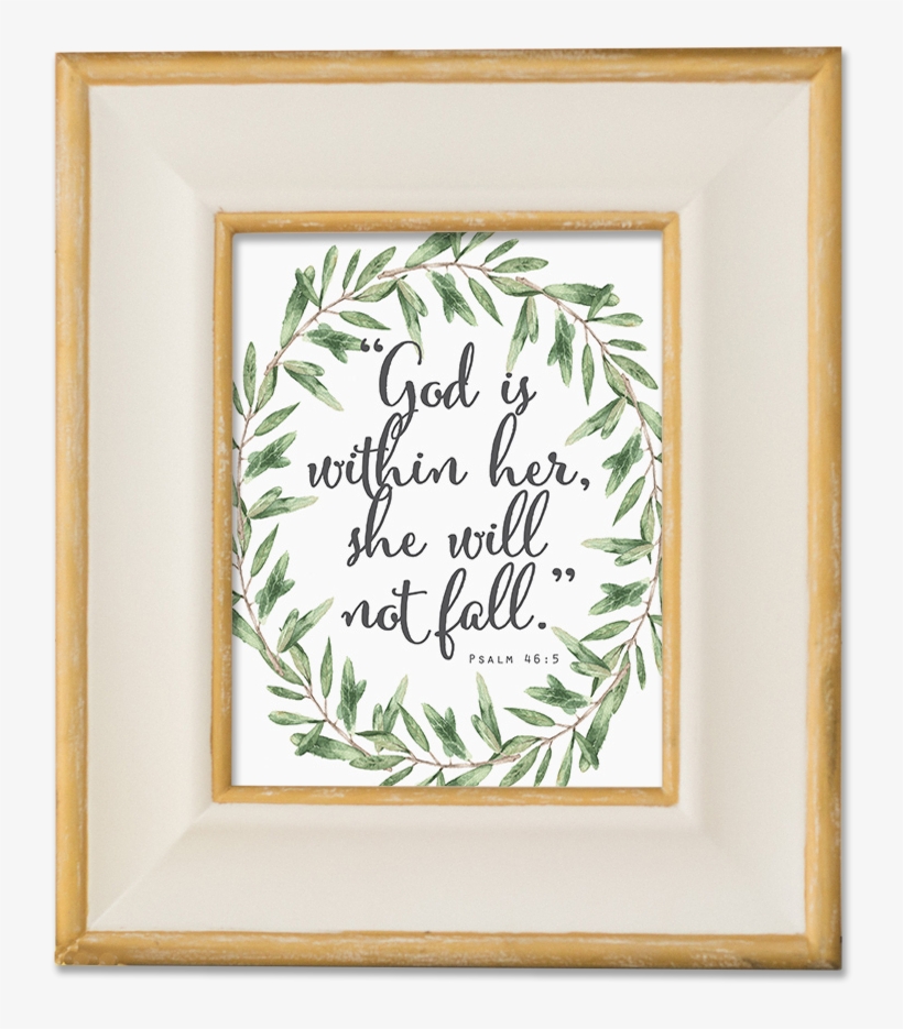 Psalm 46 - 5 - Wreath - Wreath, transparent png #5509156