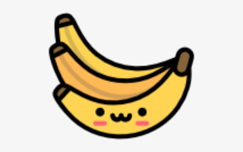 Clip Free Library Banana Cute Yellow Emotions - Banana Kawaii, transparent png #5509328
