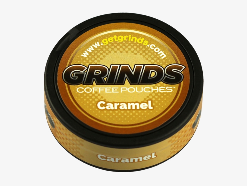 Caramel Container Of Coffee Grinds Coffee Pouches As - Grinds Coffee Pouches - 10 Cans - Mint Chocolate -, transparent png #5510078