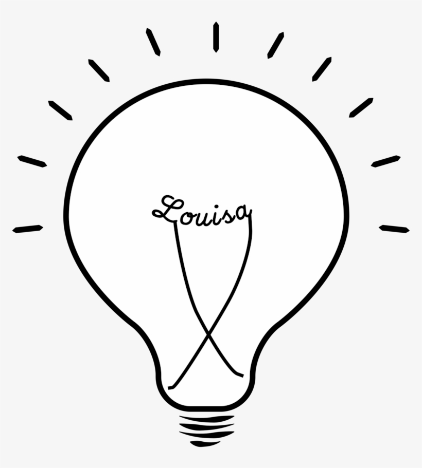 Lightbulb - Line Art, transparent png #5510908
