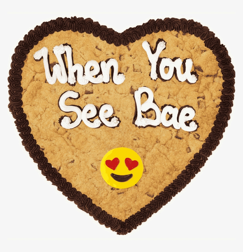 Emoji Heart Heart Milk Choc Single Layer - Cookie, transparent png #5511307