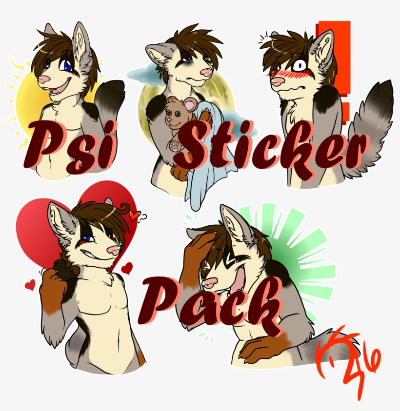 Sticker Pack - Psi - Cartoon, transparent png #5511465