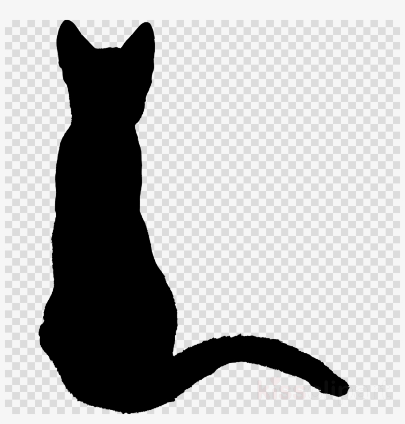 Cat Silhouette Back Clipart Kitten Bengal Cat Clip, transparent png #5512293