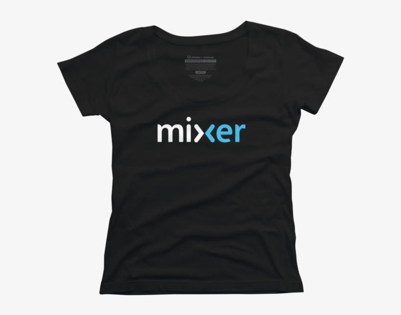 Mixer Logo Scoopneck Tee T-shirt, transparent png #5512694