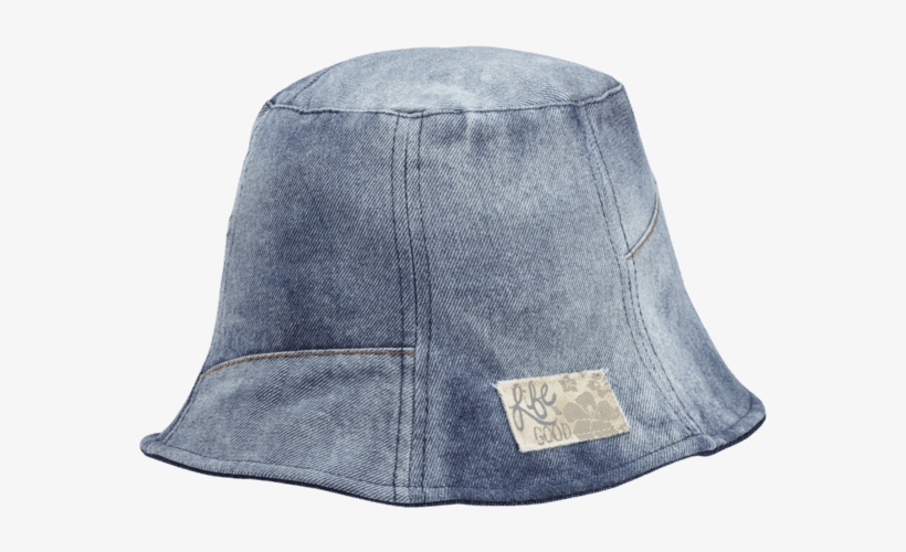 Women's Denim Hat Bucket Hat - Denim Bucket Hat By Life Is Good, transparent png #5512696