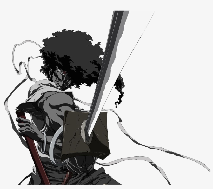 Afro From Afro Samurai - Afro Samurai Anime Action, transparent png #5513530