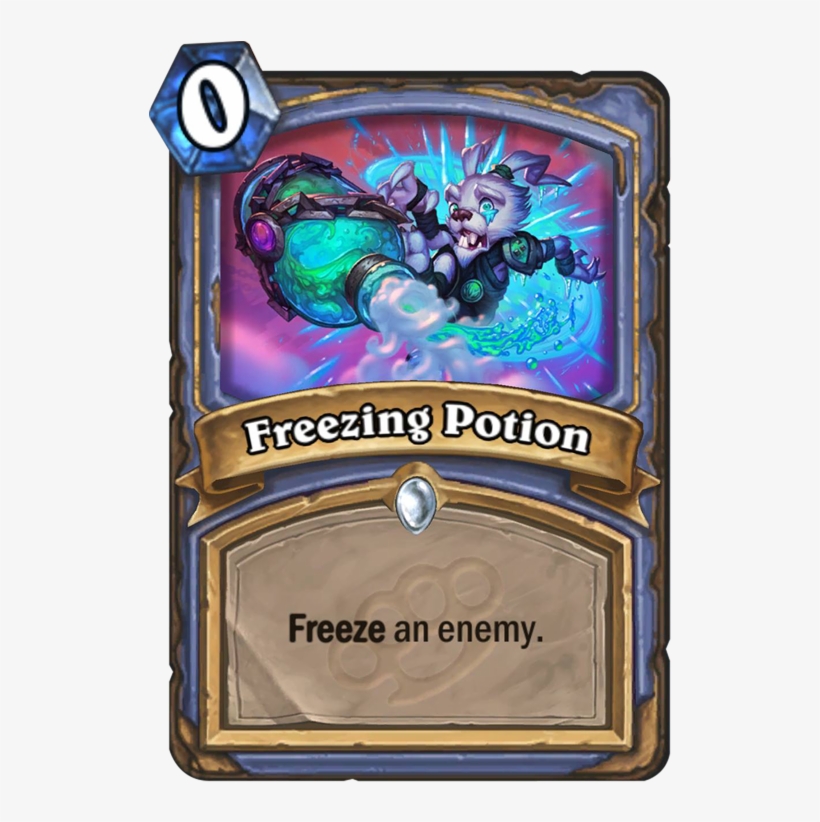 Freezing Potion Card - Hearthstone Destroy Opponent's Deck, transparent png #5513976
