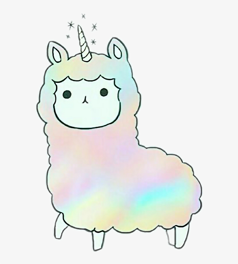 Drawn Unicorn Lamma, transparent png #5514089