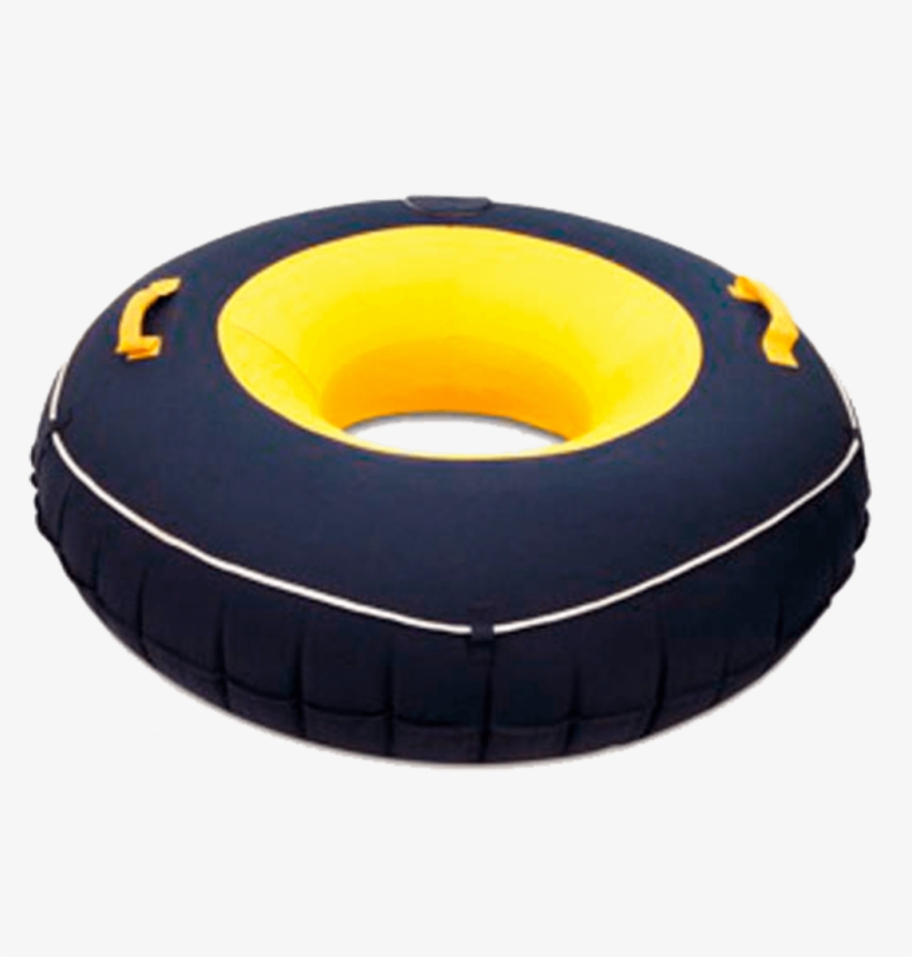 Circular Floatie With Handle 115 Cm - Pol Nylon Covered Inflatable Round Tube, transparent png #5514438