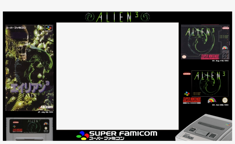 Super Nintendo Entertainment System - Alien 3 - Snes Game, transparent png #5514443