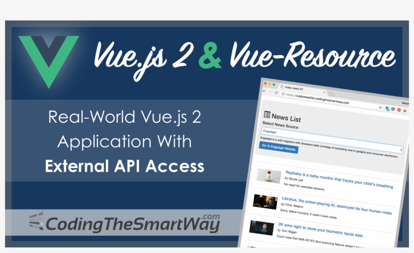 Js 2 & Vue Resource Real World Vue Application With, transparent png #5514725