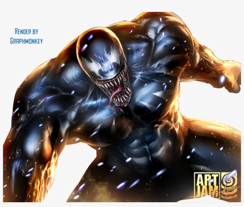 Check Out And See Where Bad Guys Converge In This Click - Green Venom Symbiote, transparent png #5515989