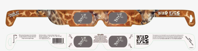 Giraffe Wild Eyes Glasses - Giraffe Coloring Book And 365+ Days Journal, transparent png #5517558