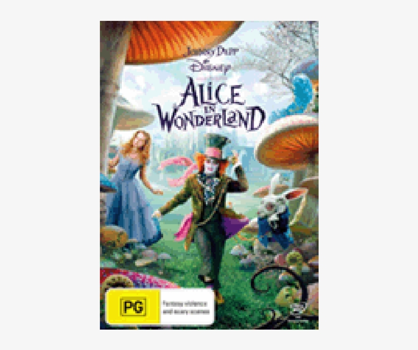 More Views - Alice In Wonderland (johnny Depp / 2010) Dvd, transparent png #5518529